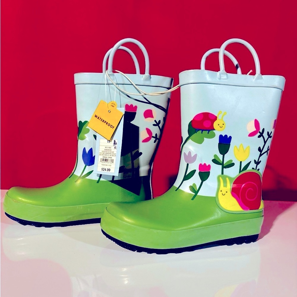 Cat & Jack Blue/Sailor Rain boots